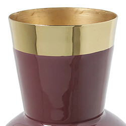 Vase Alexandra House Living Violet Doré Métal 15 x 15 x 28 cm pas cher