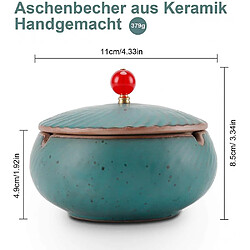 Acheter Universal Ceramic Ashtray With Lid, Airtight And Deodorizing Ashtray