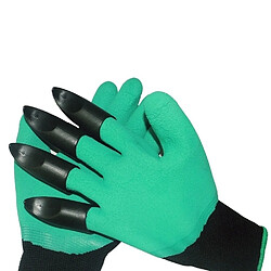 Avis Wewoo Accessoire de jardinage pour creuser et planter, le droit avec des griffes Une paire de gants isolés au latex de protection avec des en plastique ABS de