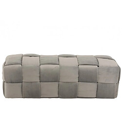 Avis Inside 75 Pouf CORIE Rectangle 3 personnes / Gris Clair