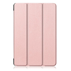 Etui en PU support triple rose pour votre Apple iPad mini (2019) 7.9 pouces/mini 4