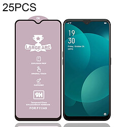 Wewoo Film de verre trempé Pour OPPO F11 25 PCS 9H HD de plein écran à haute alumine