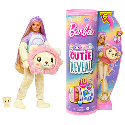 Mattel Barbie Cutie Reveal Poupée en Costume Lion avec Accessoires Multicolore