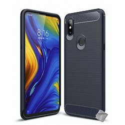 Htdmobiles Coque silicone gel carbone pour Xiaomi Mi Mix 3 + film ecran - BLEU FONCE