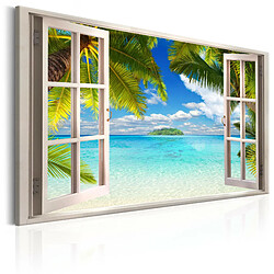 Artgeist Tableau - Window: Sea View [30x20]