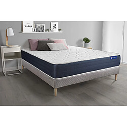 ACTISOM Ensemble matelas Mémoire de forme ACTIMEMO SLEEP 160x200 5zones de confort + sommier KIT gris