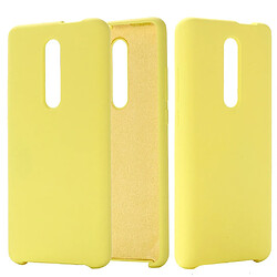 Coque en silicone liquide mou jaune pour votre Xiaomi Redmi K20/K20 Pro/Mi 9T/Mi 9T Pro