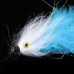 Acheter truite saumon steelhead pêche à la mouche streamer vole eau salée bleu avec crochet