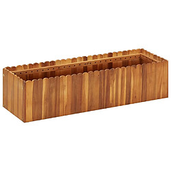 Maison Chic Jardinière,Lit surélevé de jardin - Bac à fleurs - pot de fleur 100x30x25 cm Bois massif d'acacia -GKD36882