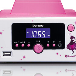 Acheter Lenco Mini chaine hifi avec Bluetooth® FM rad USB aux-in MC-020 Princess Blanc-Rose