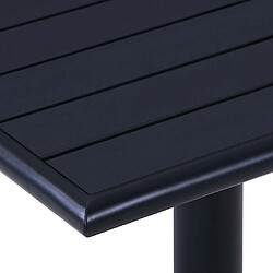 Avis vidaXL Table de jardin Noir 60x60x75 cm