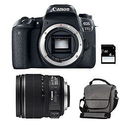 PACK CANON EOS 77D + 15-85 IS + Sac + SD 4Go