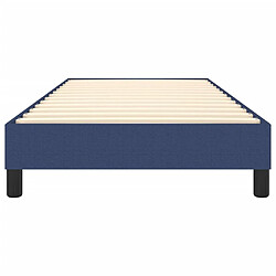 Sommier à lattes,Cadre à lattes de lit pour Adulte Bleu 100x200 cm Tissu -MN89525 pas cher