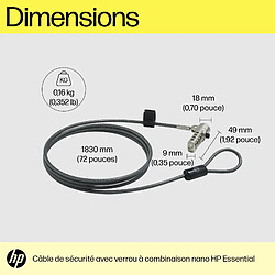 Acheter HP Essential Nano Combination cable lock