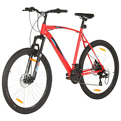 vidaXL Vélo de montagne 21 vitesses Roues 29 pouces Cadre 53 cm Rouge