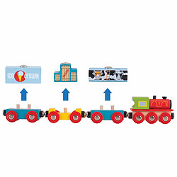 Bigjigs Rail Moteur de train de marchandises en bois