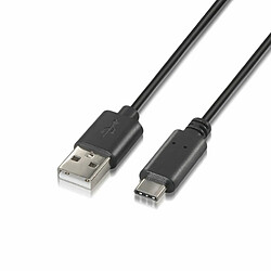 Câble USB A 2.0 vers USB C Aisens A107-0051 Noir 1 m