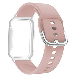 Bracelet en silicone pour votre Xiaomi Mi Band 7 Pro - rose/blanc