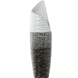 Vase Alexandra House Living Blanc Gris Céramique 11 x 49 cm