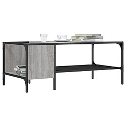 Maison Chic Table basse pour salon | Table à café avec support sonoma gris 100x51x40 cm -GKD53362