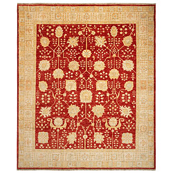 Vidal Tapis de laine 293x250 rouge Kaizar