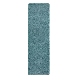 RUGSX Tapis, le tapis de couloir SOFFI shaggy 5cm bleu - pour la cuisine, l'antichambre, le couloir 70x250 cm