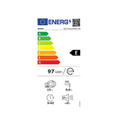 Lave-vaisselle 60cm 15 couverts 45db - QWNA21F45EW - SHARP