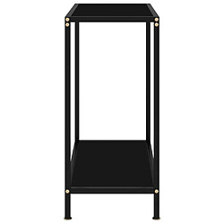 Avis Maison Chic Table console | Meuble d'entrée | Table d'appoint Noir 60x35x75 cm Verre trempé -GKD29786