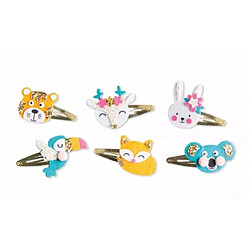 Avis Juratoys-Janod 6 barrettes animaux paillettes a creer