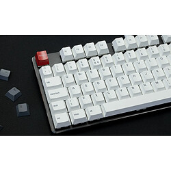 Avis Glorious PC Gaming Race GPBT Keycaps - 115 PBT Tastenkappen, ISO, UK-Layout, Arctic White