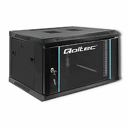 armadio rack qoltec 19" 6u 600x370x450 nero [nuqolr000054462]