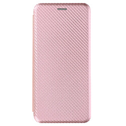 Avizar Etui pour Nokia C22 Porte-carte Dragonne Support Vidéo Effet Carbone Rose Poudré