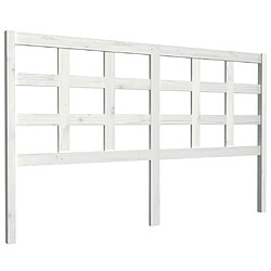 vidaXL Tête de lit blanc 165,5x4x100 cm bois massif de pin