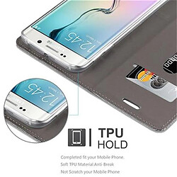 Cadorabo Coque Samsung Galaxy S6 EDGE Etui en Gris pas cher