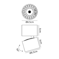 Inspired Projecteur 8,5cm rond 12W LED 3000K, 1040lm, blanc mat