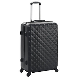 vidaXL Valise rigide 3 pcs Noir ABS