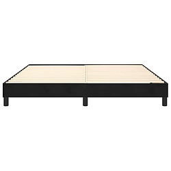 Acheter vidaXL Cadre de lit sans matelas noir 160x200 cm velours