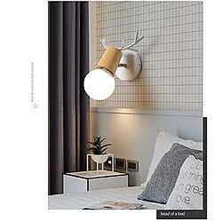 Avis Stoex Applique Murale en Fer Bois, Moderne Lampe de Mur Simple E27 40W pour Chambre, Salon, Restaurant,Cuisine,Couloir, Blanc