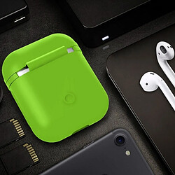 Wewoo Etui Casque / Ecouteurs vert pour Apple AirPods Portable Sans Fil Bluetooth Écouteur Silicone Boîte De Protection iPhone Anti perte Dropproof Sac De Rangement pas cher