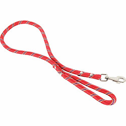 ZOLUX Laisse nylon corde 13 mm rouge 3 mètres.