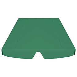 Avis vidaXL Toit de rechange de balançoire vert 150/130x105/70 cm