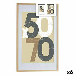 Gift Decor Cadre photo 62,5 x 2,5 x 92,5 cm Naturel Plastique Bois MDF (6 Unités)