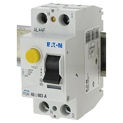 interrupteur différentiel - 2 x 40a - 30ma - type a - eaton industries pfgm-40/2/003-a