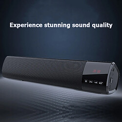 Universal Récepteur stéréo du subwoofer de la colonne puissante de la télévision Home Cinema Google Bluetooth Portable Audio Speaker (Noir)