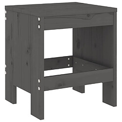 Acheter Salle à dîner de jardin 5 pcs,Table et chaise à manger gris bois massif de pin -MN71159