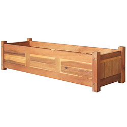 vidaXL Lits surélevés de jardin 2 pcs Bois d'acacia 100x30x25 cm