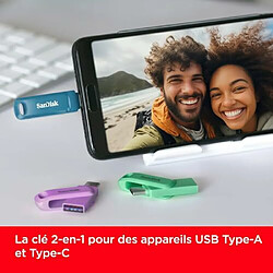 Mgm SanDisk 128 Go Ultra Dual Drive Go, Clé USB Type-C avec connecteurs USB Type-C et USB Type-A réversibles, jusqu'à 400 Mo/s, pour smartphones, tablettes, Mac et PC, Navagio Bay