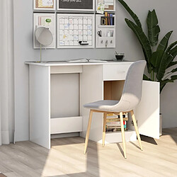 Avis vidaXL Bureau Blanc 100x50x76 cm Bois d'ingénierie