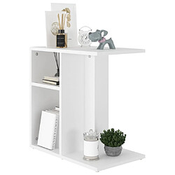 Avis Maison Chic Table d'appoint | Table Basse Blanc 50x30x50 cm Aggloméré -GKD16670