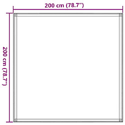 vidaXL Tapis de tente 200x200 cm Vert foncé pas cher